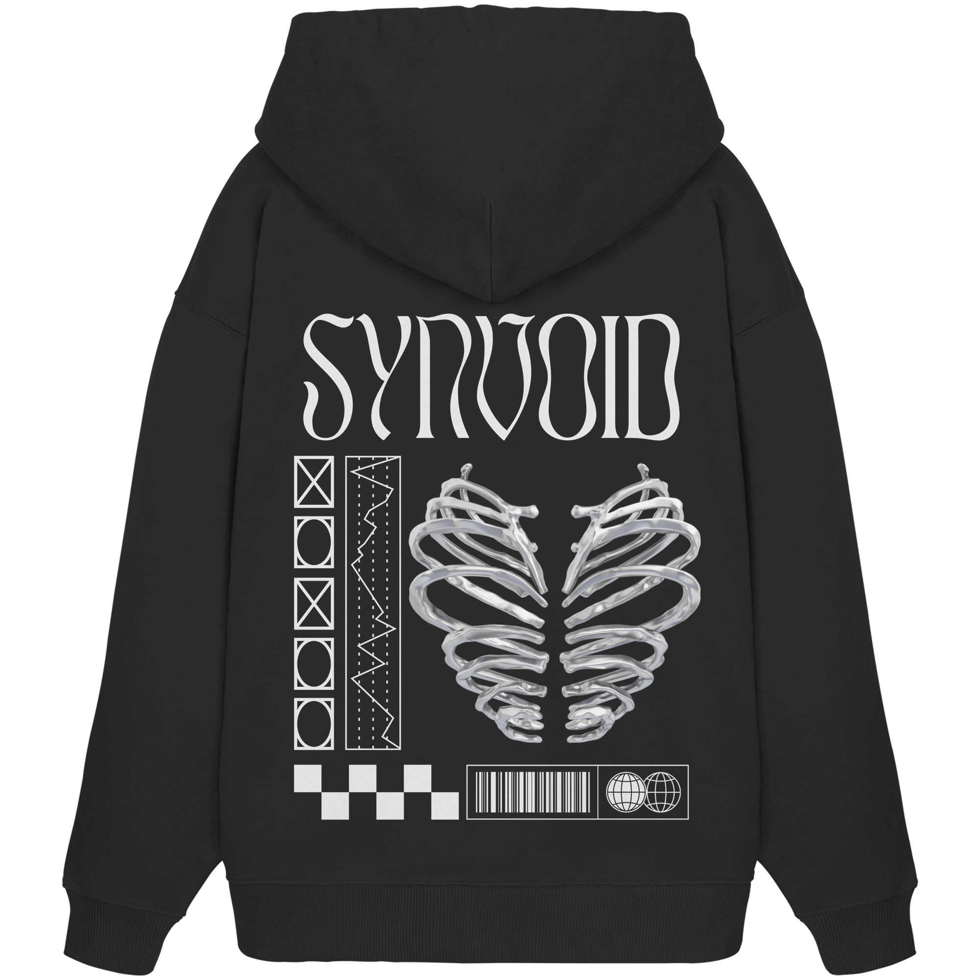 Heart Ribs - Organic Oversize Hoodie