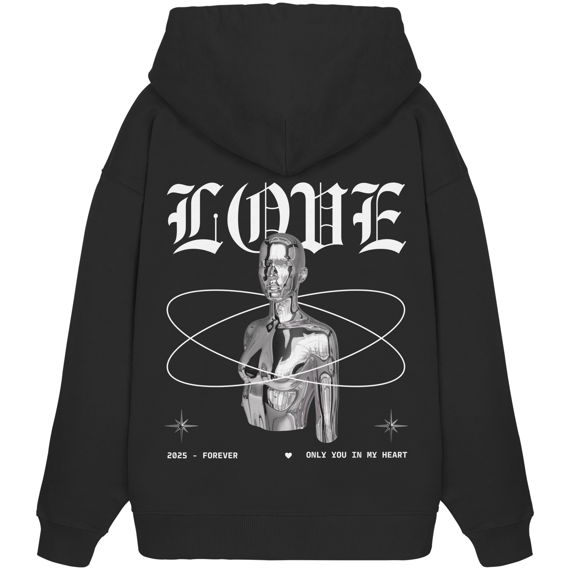 ONLY YOU IN MY HEART - Organic Oversize Hoodie