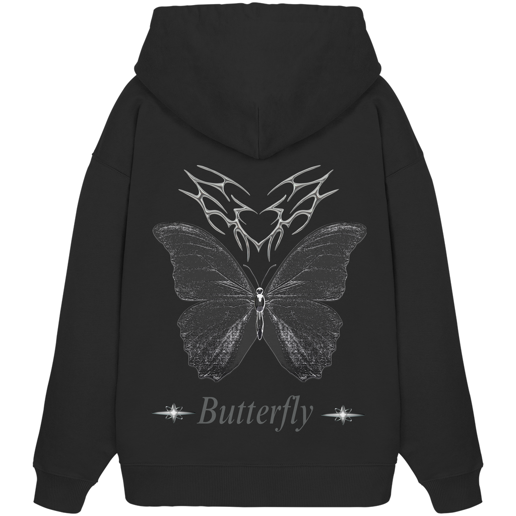 NIGHT BUTTERFLY - Organic Oversize Hoodie