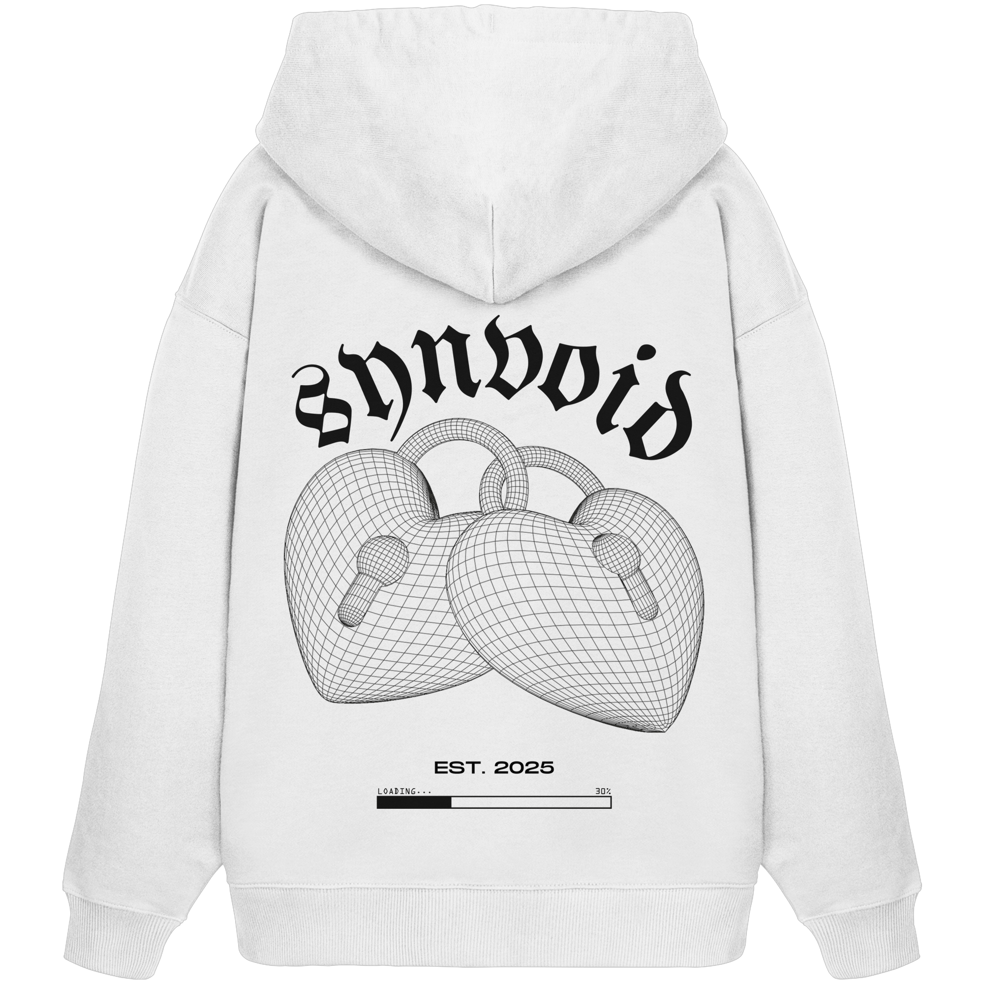 LOCKED HEARTS - Organic Oversize Hoodie