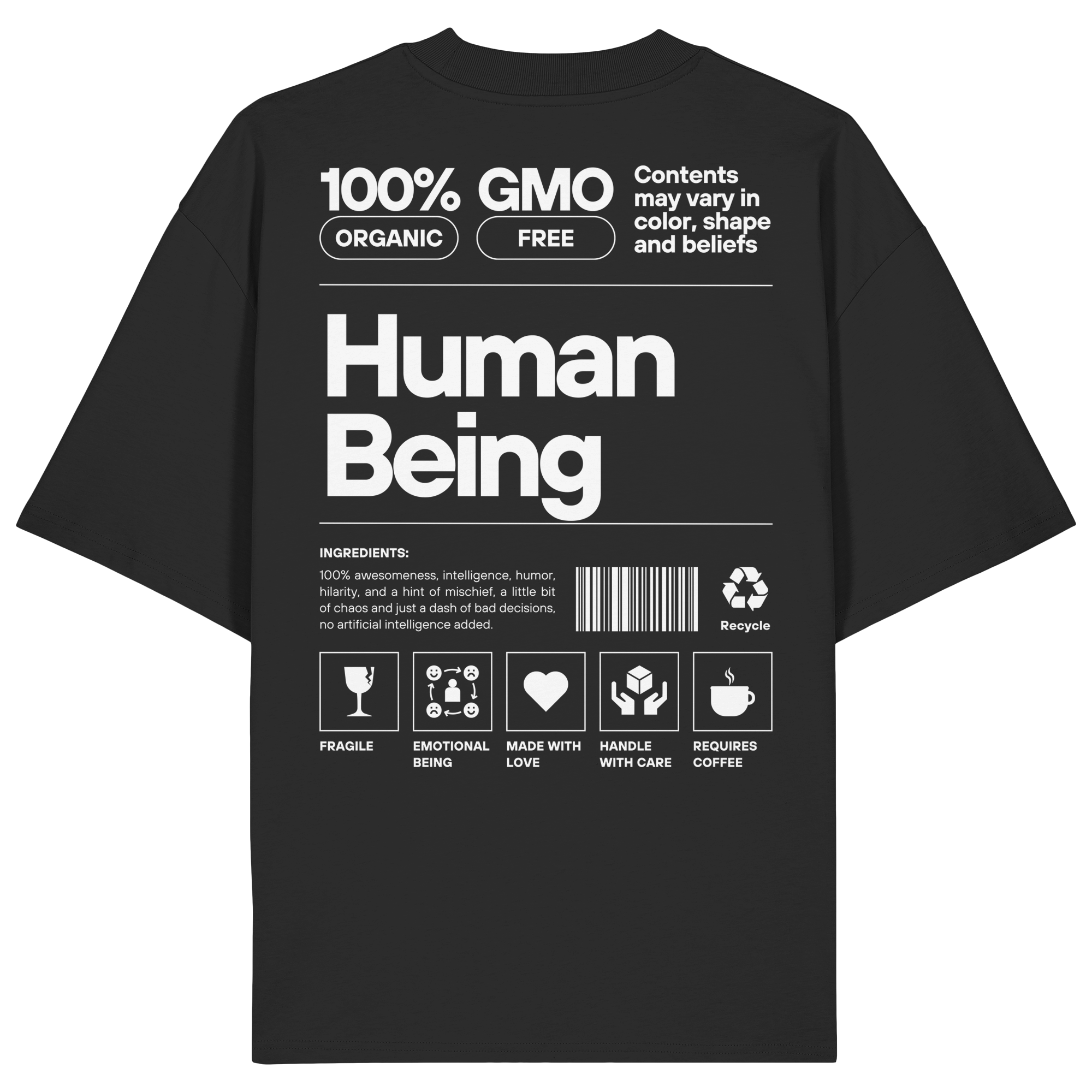 100% Human - Organic Oversize Shirt