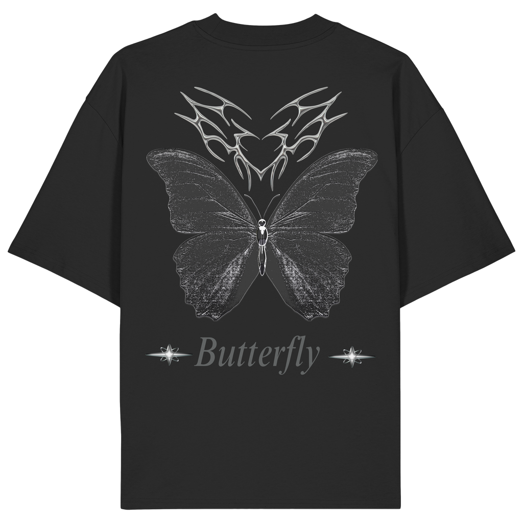 NIGHT BUTTERFLY - Organic Oversize Shirt