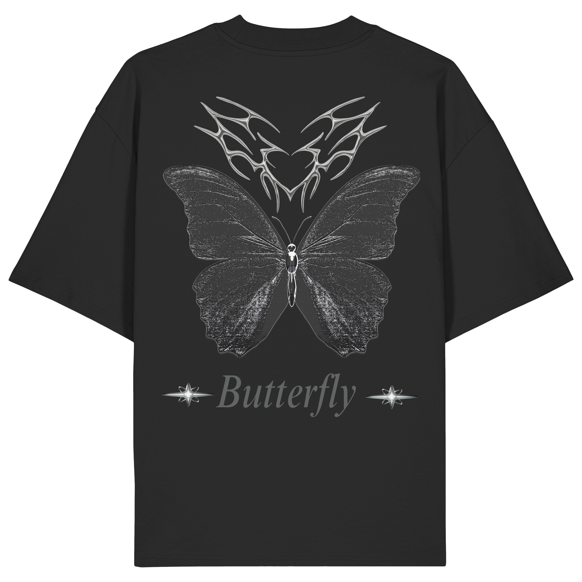 NIGHT BUTTERFLY - Organic Oversize Shirt