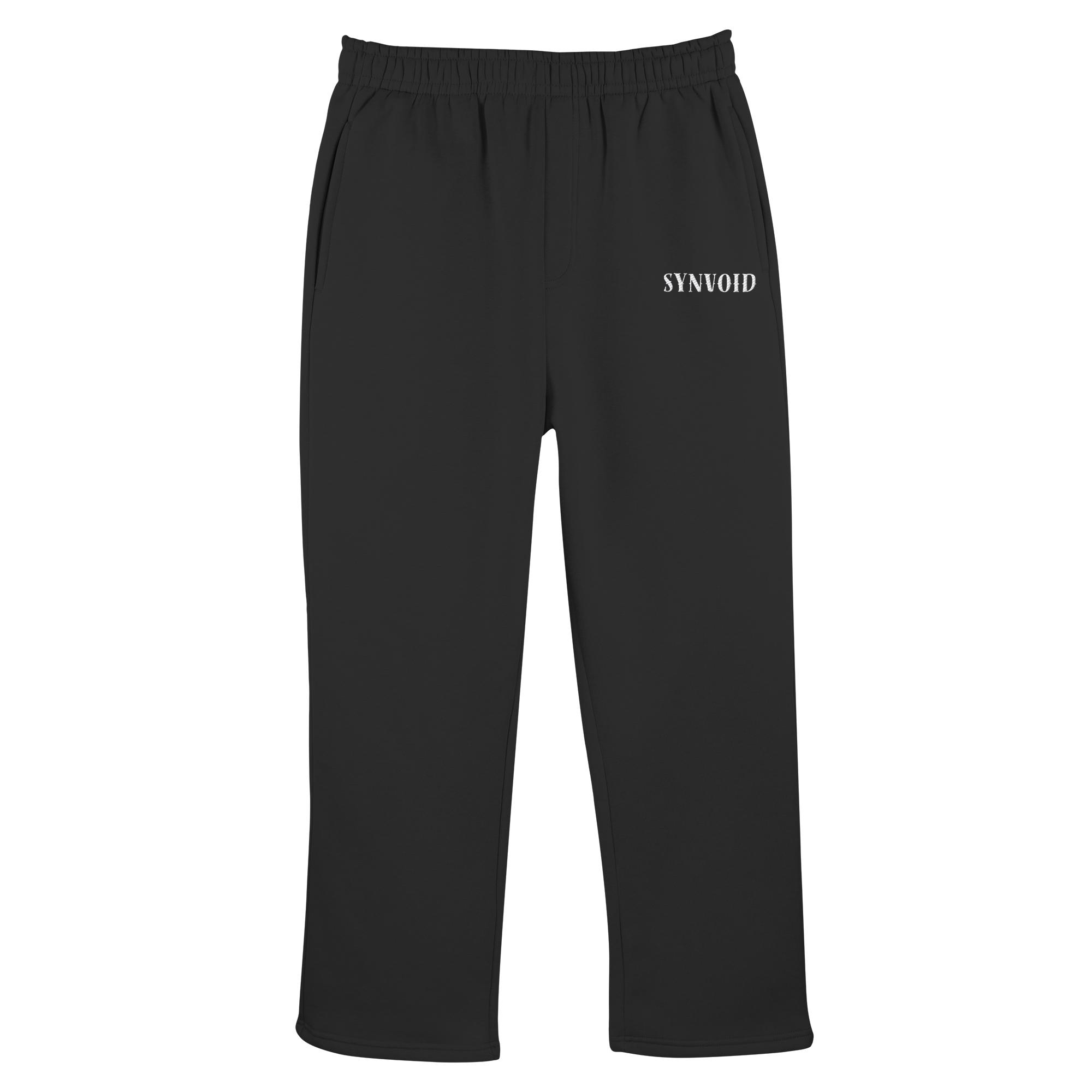 BLACK - Fluffy Track Sweatpants
